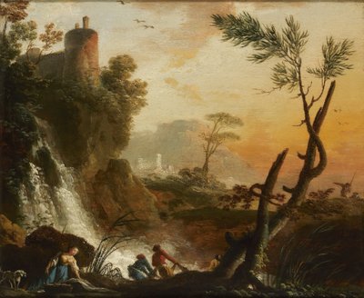 Landschaft mit Ruinen von Gaspard Jean Lacroix